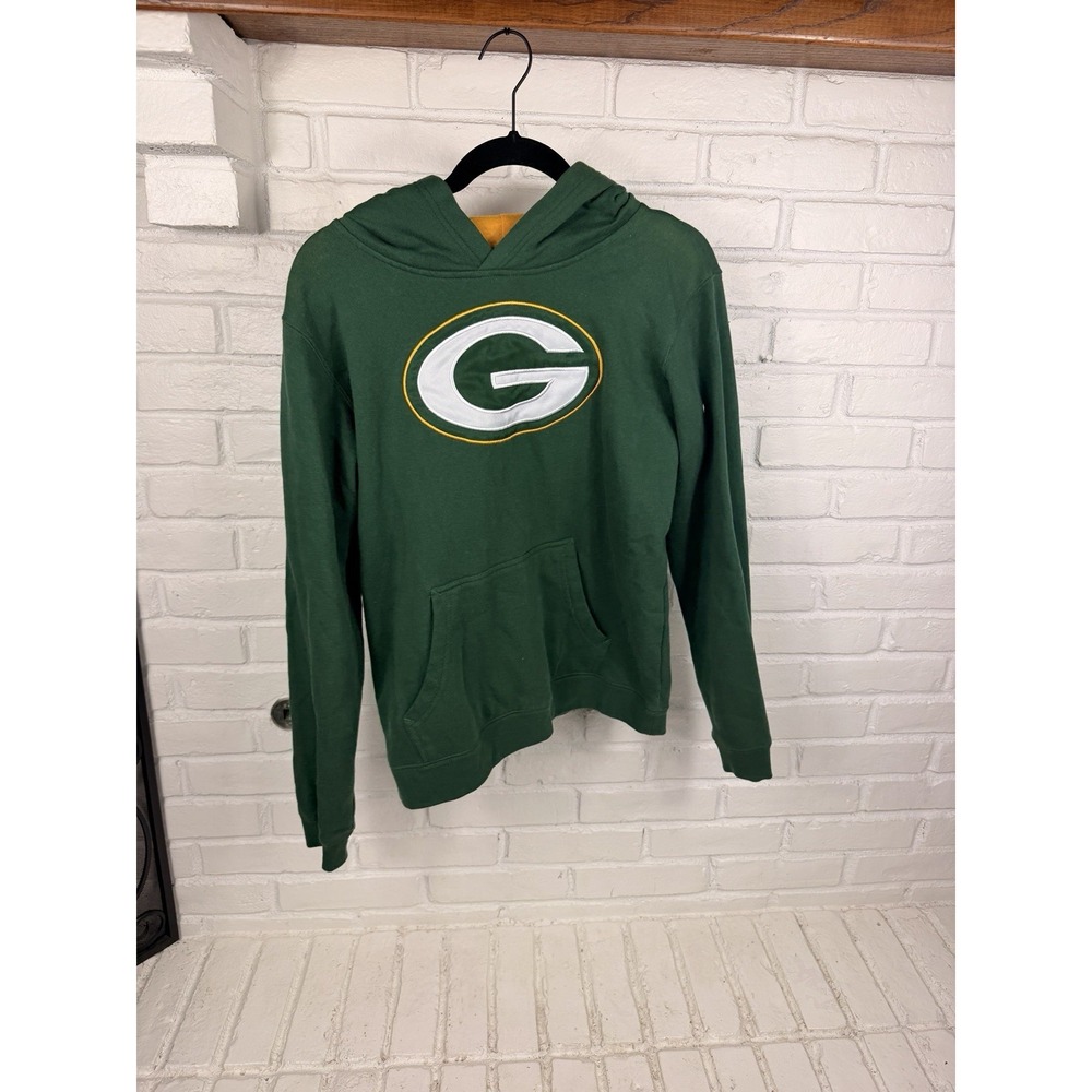 Green Bay Packers Youth XL 18/20 Hoodie NFL Team Apparel Green Gold Football